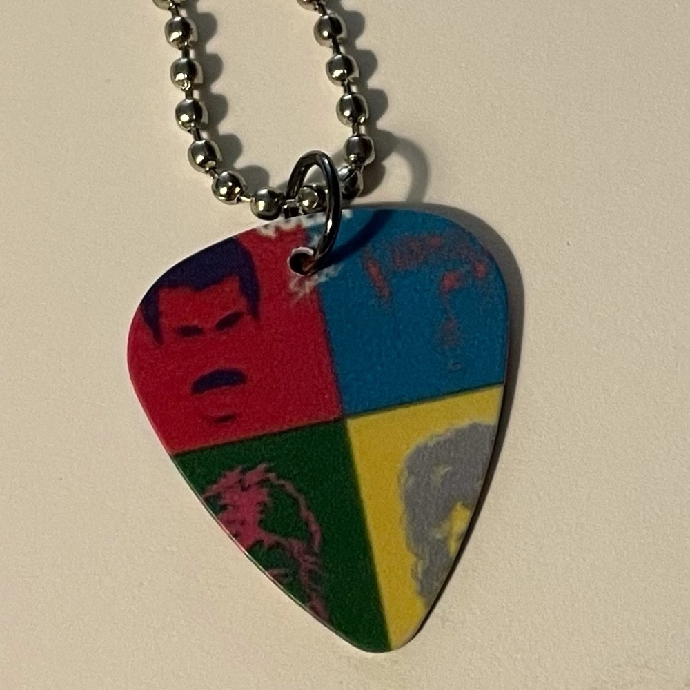 Queen Guitar Pick Necklace